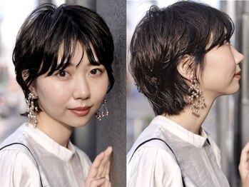 インプレッション(impression produced by LA’BO)の写真/【小顔に魅せる似合わせカット】髪の変化に合わせて丁寧に施術してくれる、高技術サロン。［札幌ショート］
