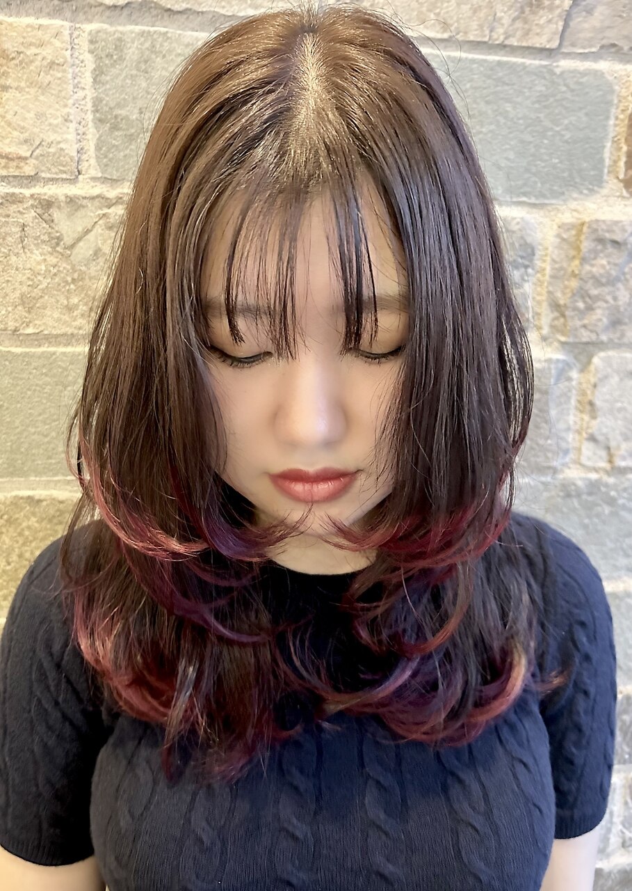 赤ヘア 2025年夏】チェリーレッドの髪型・ヘアアレンジ｜人気順