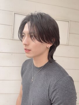 アミュレ ヘア サロン(Amule hair salon) フェザーセンターパート襟足長めウルフ梅ヶ丘豪徳寺美容室
