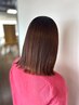 【学割U18・来店2回目まで】毛先カット＋感動ツヤ感ストレートパーマ　￥12000
