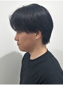 メンズセンターパートパーマニュアンスパーマ刈り上げなし