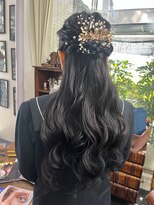 バイブアンドアネックス(VIBE & ANNEX)&nbsp;《momoka》卒業式ヘアセット　ハーフアップ