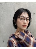 切りっぱなしボブ 20代30代40代ヘア 小顔 神戸ボブ 三ノ宮