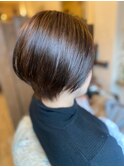 40代50代xボブ×アッシュカラー