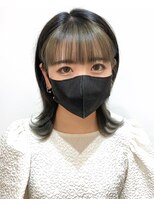 ルーシー(LUCY)&nbsp;ウルフ×ブラック&オリーブインナーカラー