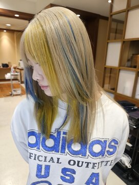 ユウヘアー 本山店(U Hair) ホワイトベージュ/デザインカラー/ブリーチ