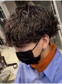 大宮波巻きスパイラルパーマツイストパーマメンズマッシュウルフ