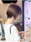 【丸みショートボブ】