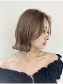 ぱっつんボブ/かきあげバング/ゆるウェーブ【Roi shibuya】