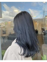 セシルヘアー 岡山駅前店(Cecil hair)&nbsp;ブルーブラック/ゆる巻き/ウェーブ/髪質改善/岡山/岡山美容室