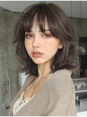 クラゲヘアー/小顔に見せるヘア/ココアベージュ/表参道