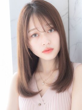 ローマ ギンザ(ROMA Ginza) 艶髪ミディアムレイヤー/ワンカールレイヤーカット/顔まわり前髪