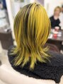 プランタン フォー ヘアー(printemps FOR HAIR) ランダムなハイライトカラー