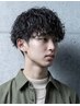 メンズカット＋ツイスト/スパイラル/ツイストスパイラル/波巻パーマ/眉/トリ