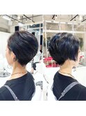 攻めのアシンメトリーショートボブ！＜本橋寛道＞