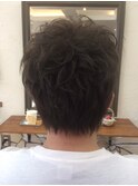 アシメツーブロックショート