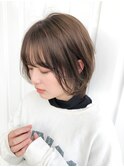 ボブウルフ_ナチュラルアッシュブラウン