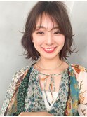 Aimee 外ハネボブ×グレージュ