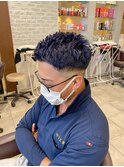 MEN'S HAIR 色落ち後も綺麗に！ブリーチ×ネイビーブルー