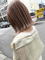 リジョイスヘア エン(REJOICE hair EN)&nbsp;【REJOICE hair EN】切りっぱボブ　ミルキーブラウン　担当AKIRA