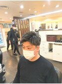 ツーブロック束感ショート
