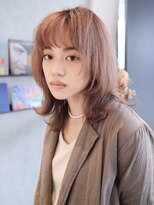 ハーバーズ バイ エムスラッシュ 鎌倉由比ヶ浜(Harbors by M.SLASH)&nbsp;HARBORS鎌倉/ピンクベージュ/くびれミディ/流れるレイヤーf