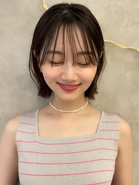 ロンドネートゥル 新潟(Lond naitre) 【Lond natire Naomi】耳かけが可愛いひし形ボブ