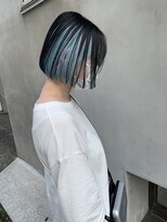 ペレ 渋谷(PELE)&nbsp;Y166_インナー×ペールブルー ブリーチ3回~