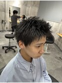 スパイキーショートアップバング名古屋栄矢場町メンズヘアカット