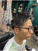 ハイライト+ツイストパーマ