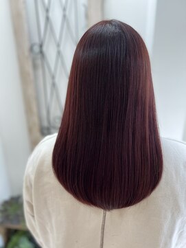 美容室 パルス 静岡鷹匠店(PALS) チェリーピンク 髪質改善トリートメント 縮毛矯正