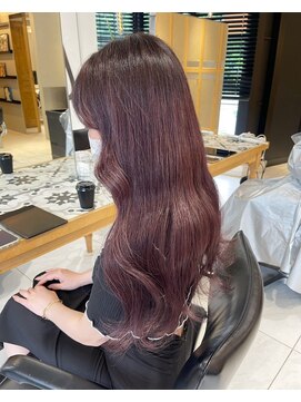 ヘアサロン ガリカ 表参道(hair salon Gallica) フェミニン/ラベンダーココア/ブリーチなしダブルカラー