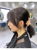 韓国レイヤー/韓国風/ボブ/髪質改善/黒髪/ブリーチなし〔池袋〕