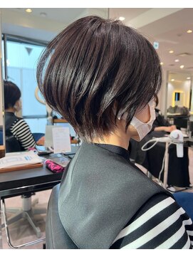 バンプ ギンザ(BUMP GINZA) 絶壁解消ひし形小顔30代40代50代前髪なしショートボブ【中村】