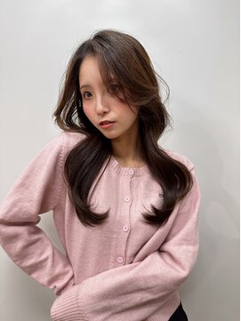 リジェール 金山店 かきあげ前髪/韓国/レイヤーカット/顔まわり/くびれ巻き