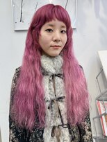 アンダーカレント(undercurrent)&nbsp;ピンクカラー デザインカラー ブリーチ 顔まわりレイヤー