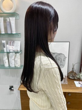 ヘアー アイス カンナ(HAIR ICI Canna) ＊艶髪＊大人可愛いラベンダーグレージュナチュラルストレート