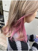 インナーカラーピンク