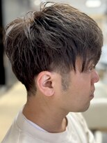 ヘアークリアー 春日部 透明感のあるアッシュカラーのメンズショート/ビジネスシーン◎