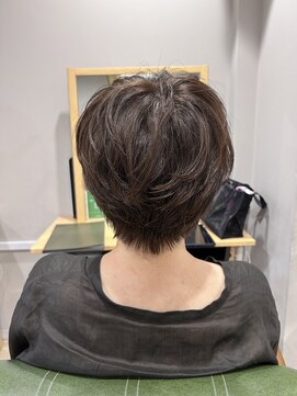 ヘアサロン ナノ(hair salon nano) 大人かわいい丸みショート×ふんわり無造作パーマ