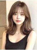 vlow 表参道 韓国 ハニーベージュ ミディアムロング 福島#13