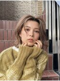 柔らかな曲線が美しいエレガントミディアムスタイル