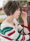 細めハイライト小顔透け感フェザーショートc6大宮20代30代40代