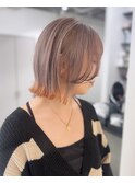 エンドカラー×切りっぱなし外ハネボブ
