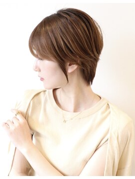 アイ(I.) 【 Ｉ. 】30代からのナチュラル前下がりショートボブ　川口
