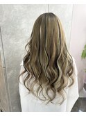 10代20代プルエクステローライトハイライトギャルロング