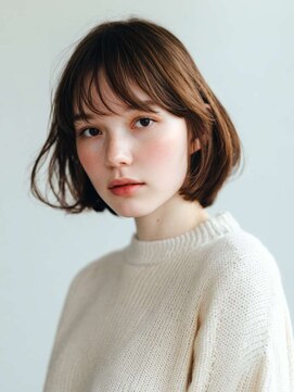 シェル 吉祥寺(shell) くびレイヤーエモージュグレージュカラーくびれショート/吉祥寺