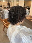 メンズミディアム くるくるパーマ