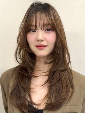 アビー(ABBEY3) レイヤーカットミディアムレイヤー顔周りレイヤーハッシュカット