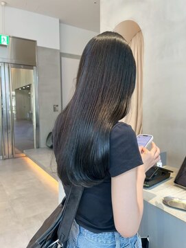 ガリカ 横浜(Gallica) ナチュラルブラック×艶ストレートロング